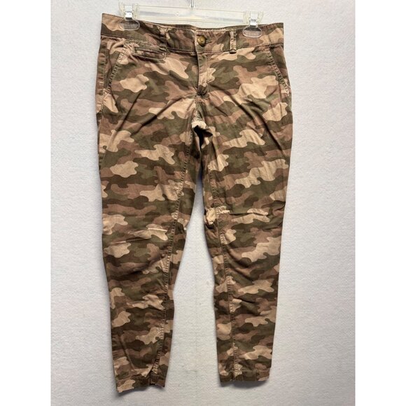 SO Pants - Womens SO Brand Camouflage Print Casual Pants Size 5 Cotton Blend Slim Fit